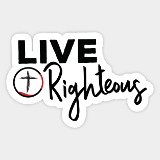 Live Righteous Light Background Sticker
